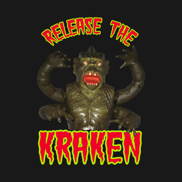 Release the Kraken - 80s Clash of the Titans Toy - 80s Toys - T-Shirt