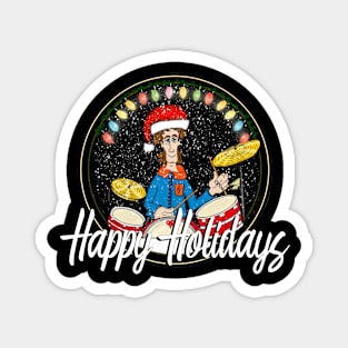 Happy Holidays... Drummer. Magnet