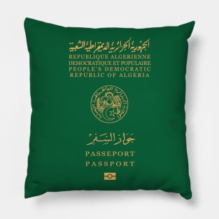 Algeria passport Pillow