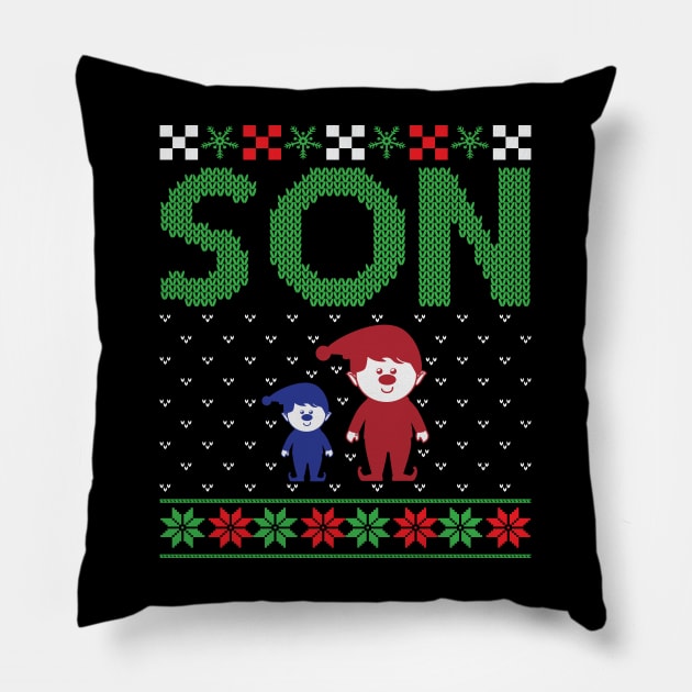 The Son ugly christmas sweater Pillow by MZeeDesigns