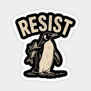 resist-penguin-protest Magnet