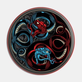 Snake Yin-Yang Pin