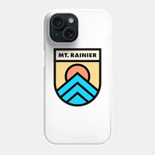 Mt. Rainier Retro Badge Phone Case