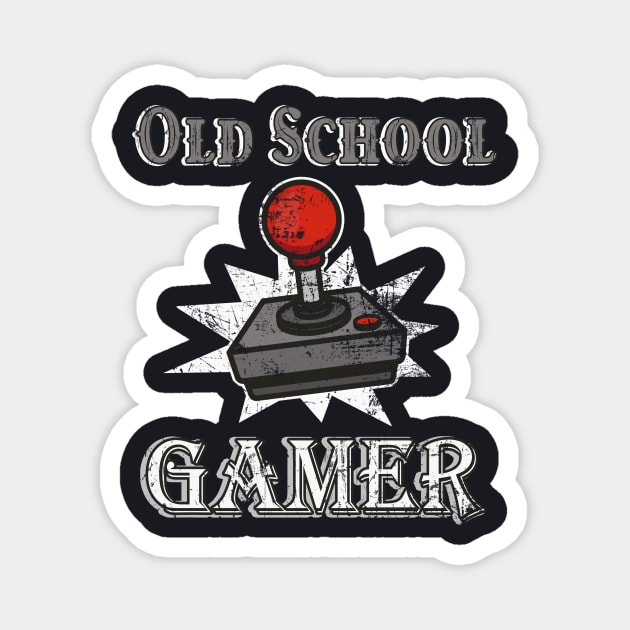 Old School Gamer Joystick Magnet by Foxxy Merch