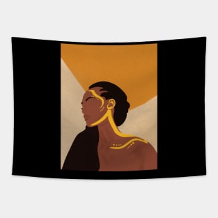 beautiful woman, black live matter Tapestry