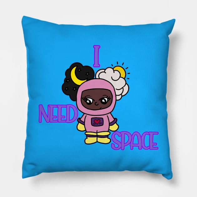 I Need Space Pillow by codebluecreative