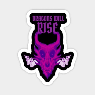 Dragons Will Rise - Purple Dragon Magnet