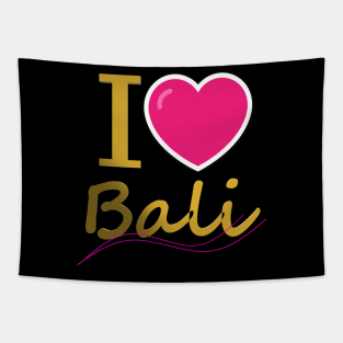 I love Bali Tapestry