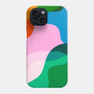 Colorful Overlapping Shapes Abstract Bold Phone Case