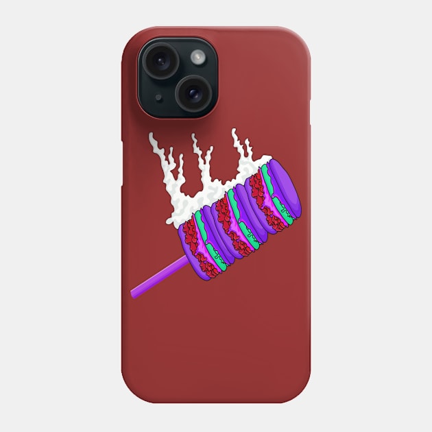 Delicious Burger satay Phone Case by Arisix23