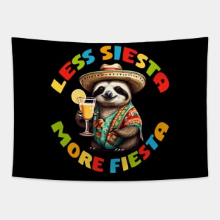 Cinco De Mayo Less Siesta More Fiesta Sloth Tapestry