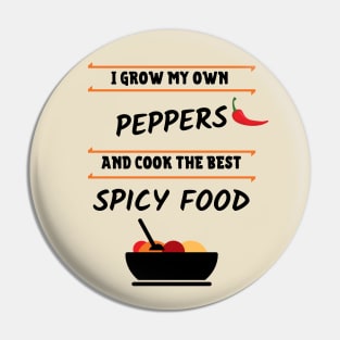 Grow And Cook Spicy Food Pin