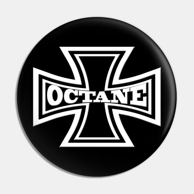 Iron Cross Octane Motorcycle Pin by DroolingBullyKustoms