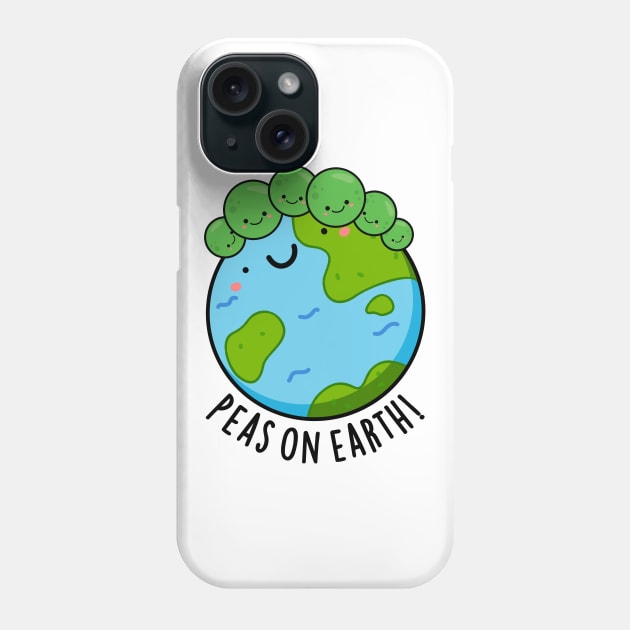 Peas On Earth Cute Veggie Peace Pun Phone Case by punnybone