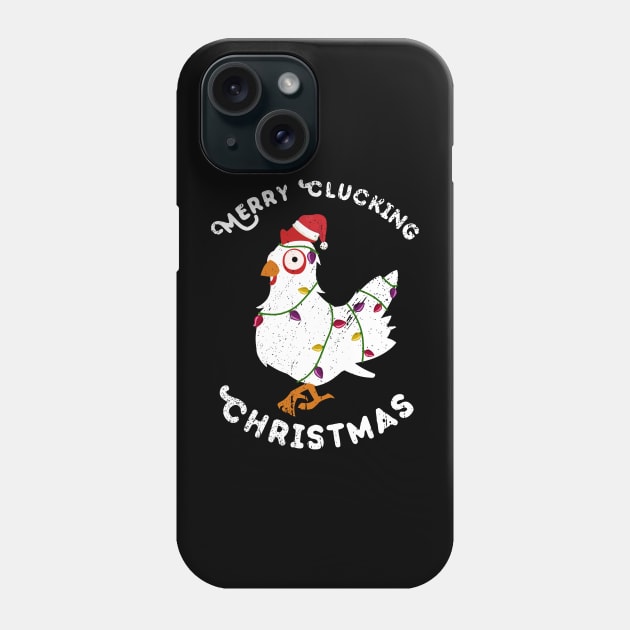 Merry Clucking Christmas Phone Case by MasliankaStepan