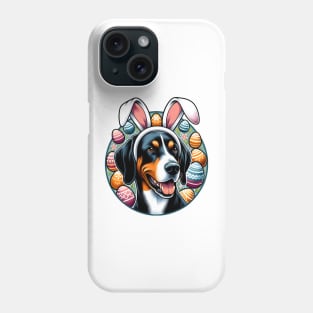 Transylvanian Hound Enjoys Easter with Bunny Ears Phone Case