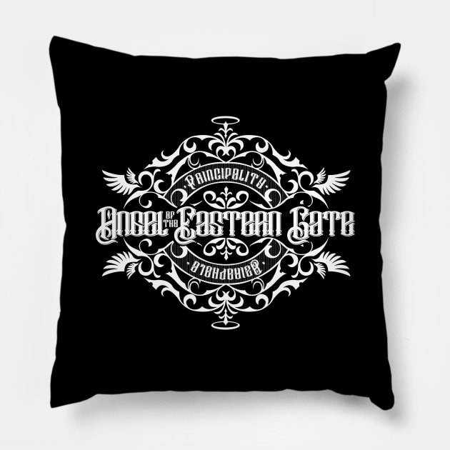 Good Omens: Angel of the Eastern Gate (Light) Pillow by firlachiel