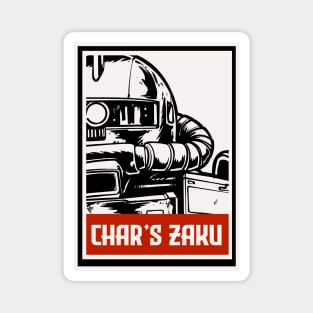 char's zaku Magnet