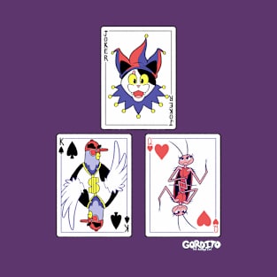 Playing Card Trio - Triangular Design T-Shirt