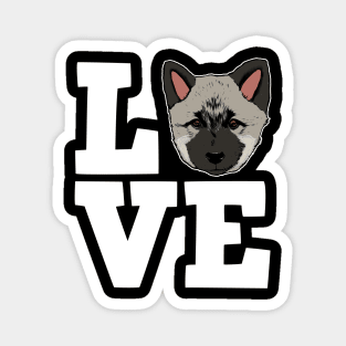 ElkHound Love Magnet