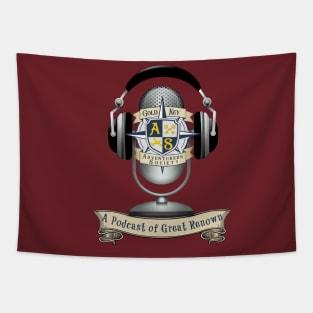 Gold Key Adventurers Society-Mic and Phones Tapestry