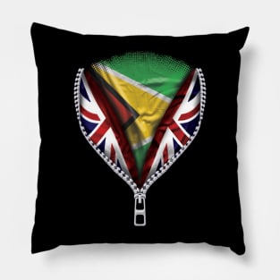 Guyanese Flag  Guyana Flag zipped British Flag - Gift for Guyanese From Guyana Pillow