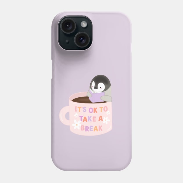 its ok to take a break Phone Case by indiebookster