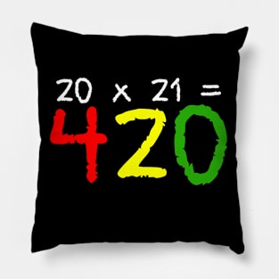 20 x 21 = 420 / MARIJUANA Pillow