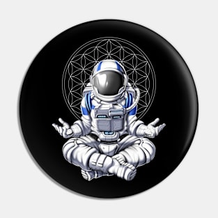 Astronaut Zen Yoga Pin