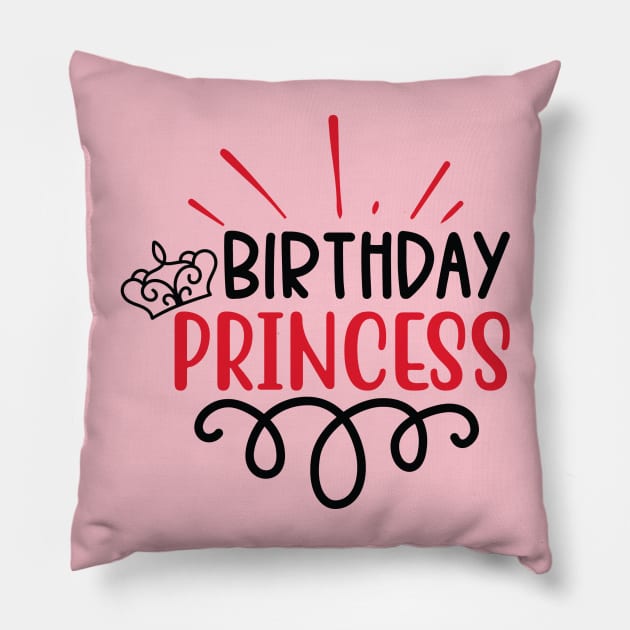 birthday princess Pillow by autopic