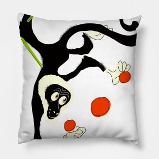 Vintage Juggling Monkey Pillow