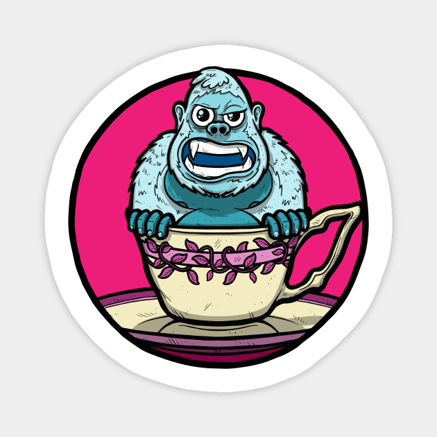 Tea Cup Yeti - Yeti - Magnet