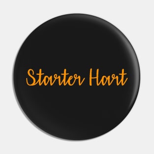 starter hart - orange Pin