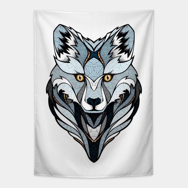 Polar Fox Tapestry by AndreasPreis