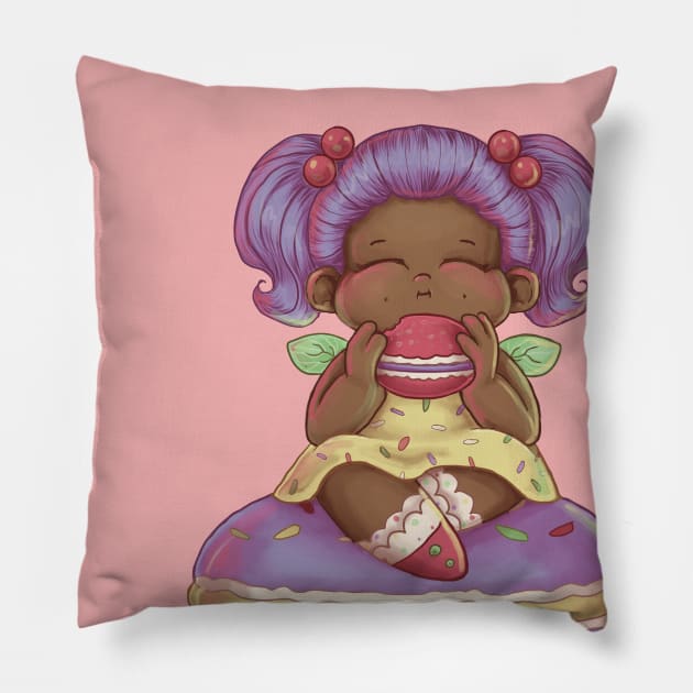 Sugar Plump Fairy Nom Noms Pillow by thewickedmrshicks