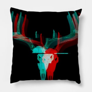 Trippy animal skull Pillow