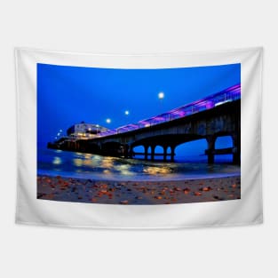 Bournemouth Pier And Beach Dorset England Tapestry