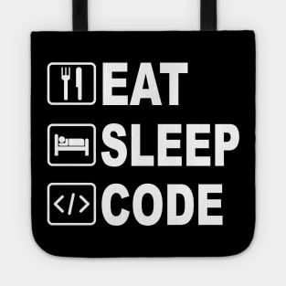 Eat Sleep Code Tote