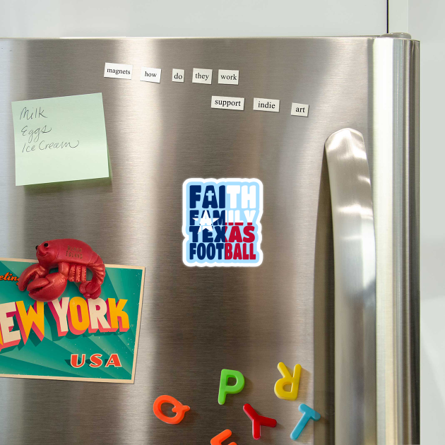 My Faith My Family Texas Football by Yesteeyear