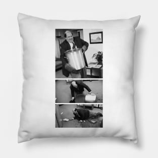 Kevin's Chili - Black and white Pillow