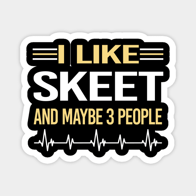 3 People Skeet Trapshooting Magnet by symptomovertake