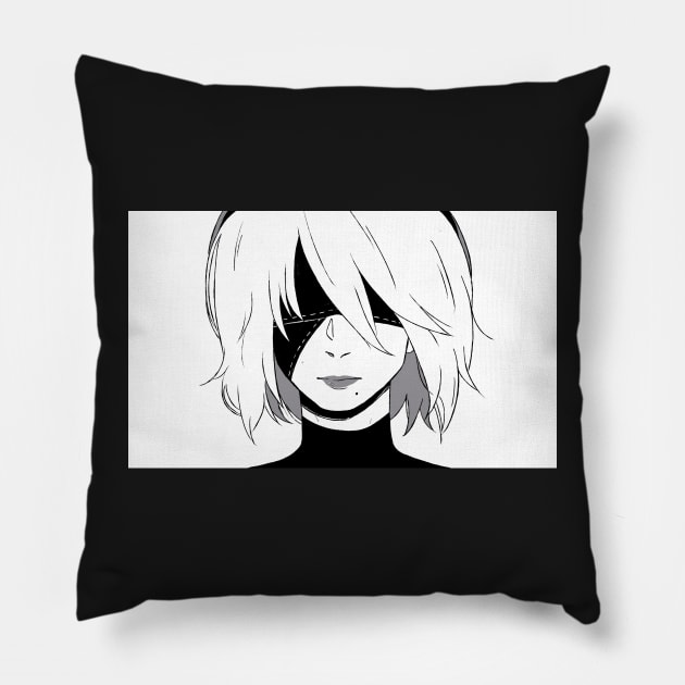 2B Pillow by mikazure