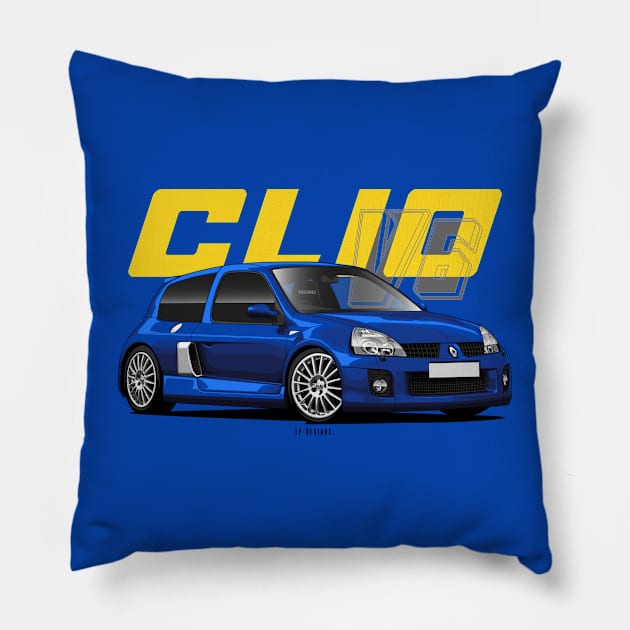 Clio V6 Pillow by LpDesigns_