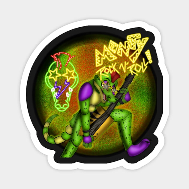 Rock'N'Roll - Montgomery Gator Magnet by Thehazbeansky1