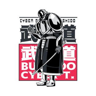 Cyborg Robot Japanese Anime Samurai T-Shirt