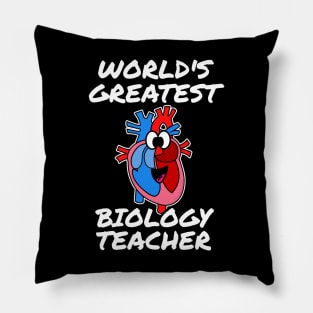 World's Greatest Biology Teacher Pillow