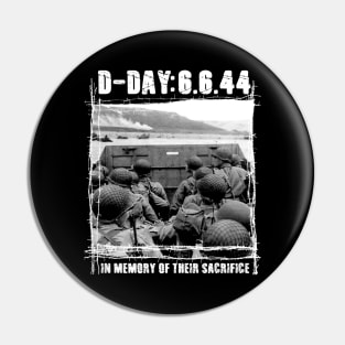 D-Day: In memory of their sacrifice - WW2 Pin