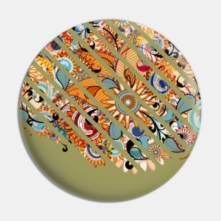 Floral abstract illustration truck art Pin