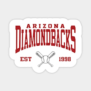 Retro Arizona Baseball Magnet