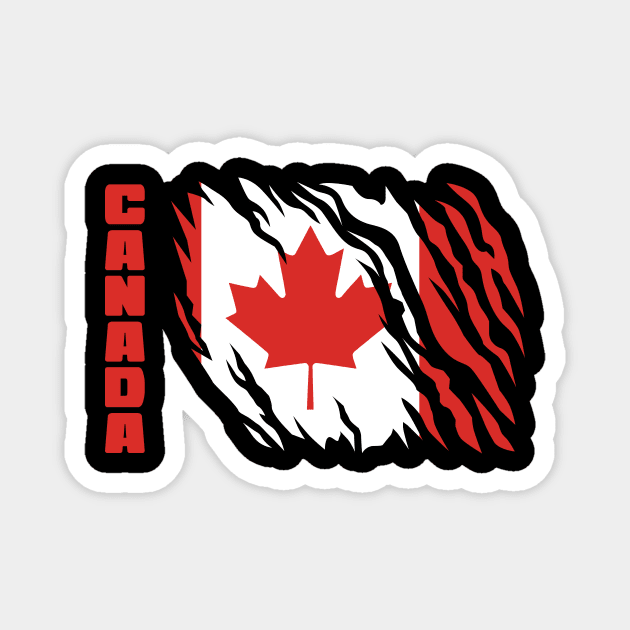 Canada, Canadian Flag Magnet by ThyShirtProject - Affiliate